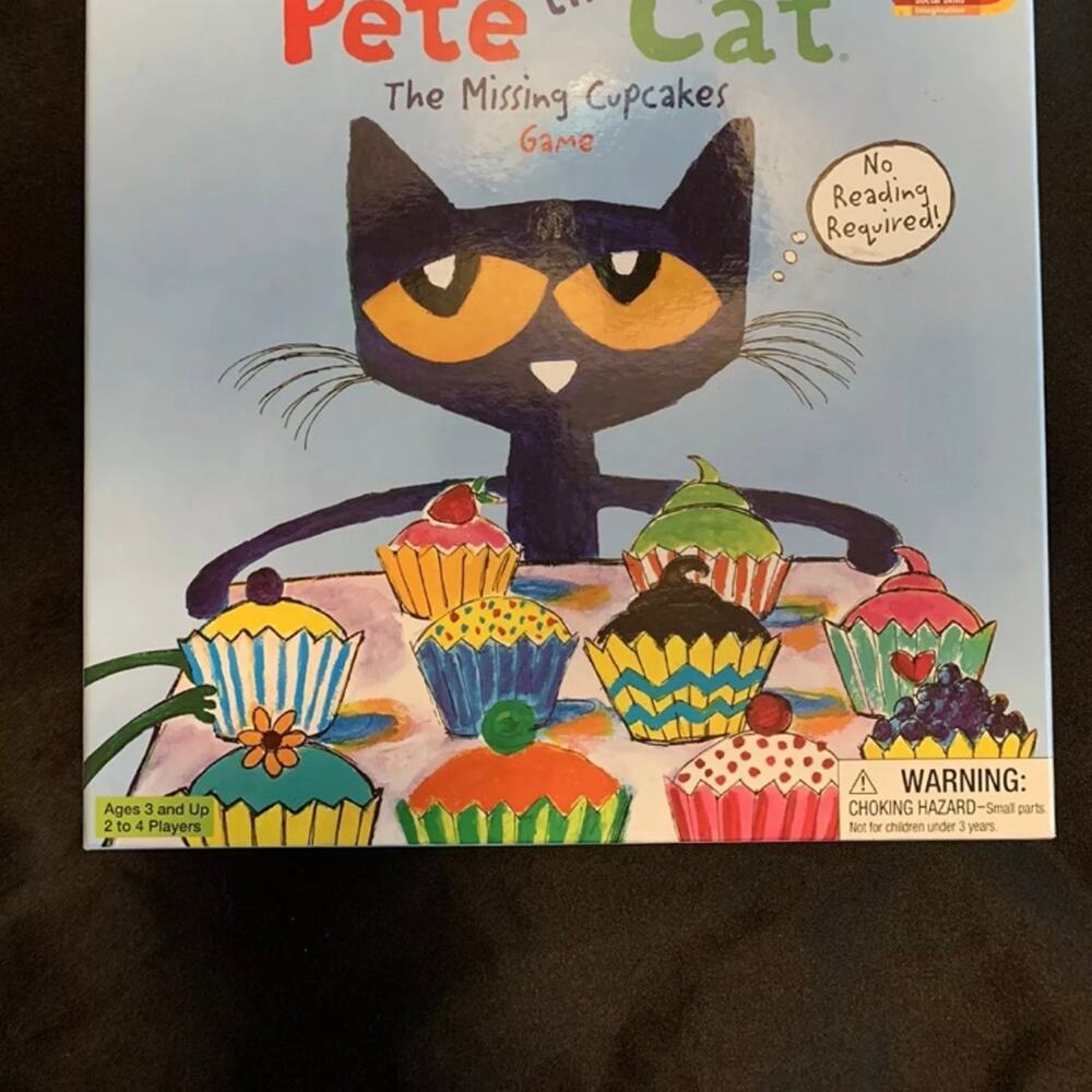 Pete the Cat The Missing Cupcakes Board Game by Briarpatch Complete